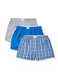 Tommy Hilfiger Men's Underwear Cotton Classics Multipack Woven Boxers, Glacier, Large