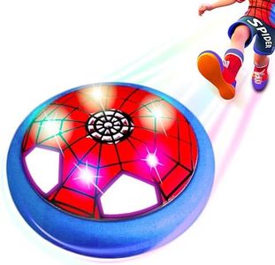 SpiderGoGo Football Jouet Garcon Enfant,Spider Air Power Ballon de Foot Enfant avec LED Lumière,Jouet Garcon 2 3 4 5 6 7 8 9 Ans,Cadeau Garcon Enfant 3-9 Ans,Jeux Interieur Exterieur Enfant 4 5 6 Ans