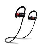 SENSO Bluetooth Headphones, Best Wireless Sports Earphones w/Mic IPX7 Waterproof HD Stereo Sweatproof Earbuds for Gym Running Workout 8 Hour Battery Noise Cancelling Headsets