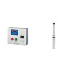 Crompton ARMOR1.5-DSU Single Phase Control Panel 1.5 HP & Crompton 4W12BF1.5E Borewell Submersible Water Filled Pump 1.5 HP 12 Stage