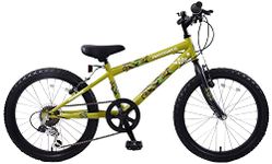 Professional SAS Army 20" Wheel Boys Kids Mountain Bike 6 Speed Green Camouflage Age 7+
