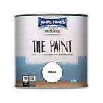 Johnstone's Revive - Tile Paint - White - Upcycling Paint - Gloss Finish 750 ml