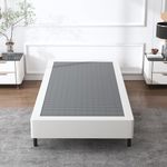 XINXINYAN Twin Box Spring 5 Inch High, Heavy Duty Mattress Foundation, Sturdy Metal Box Springs Only with Fabric Cover Set, Easy Assembly, Noise Free