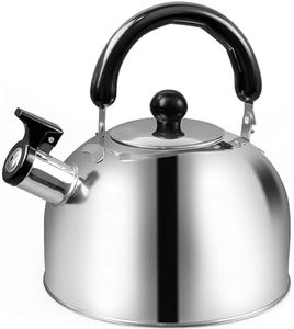Tea Kettle, 4 Quart Whistling Tea Kettle, Stovetop Whistling Teakettle Tea Pots for Stove Top with Ergonomic Folding Handle, Small Teapot, Water Boiler for Tea, Coffee (Whistling Tea Kettle 4 Quart)