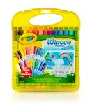 CRAYOLA Window Marker and Stencil Set, 25 Mini Window Markers