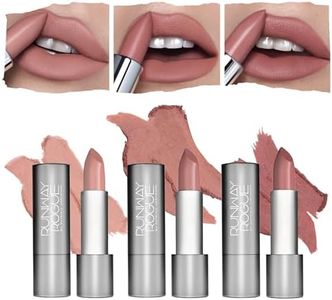 Runway Rogue 90s Vibe Lipstick Trio, Moisturizing Matte Lipstick Set, (‘Guest List’, ‘Booked Out’, ‘Front Row’)