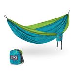 ENO DoubleNest Hammock - Lightweight, Portable, 1 to 2 Person Hammock - for Camping, Hiking, Backpacking, a Festival, or The Beach - Continental Trail Divide Coalition SE/Chartreuse