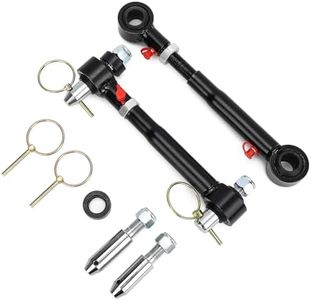 Front Swaybar Quicker Disconnect System with 2.5" - 6" Lift For 2007-2018 Jeep Wrangler JK JKU Replace 2034 Adjustable Quicker Disconnect Sway Bar links