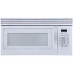 BLACK+DECKER Range Microwave with Top Mount Air Recirculation Vent, 1.6-Cu. Ft. 1000-Watt, Incandescent Lighting, Safety Lock, White