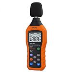 VLIKE Noise Sound Level Meter, Digital Decibel Meter with LCD, Audio Measurement 30 dB to 130 dB, DB Meter with A and C Frequency Weighting for Sound Level Testing