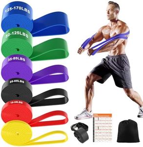 Fokky Resistance Bands Set, 6 Levels Exercise Band Pull Up Bands with Door Anchor, Resistance Band Women Resistance Bands Set Men for CrossFit, Stretching, Powerlifting, Strength Training, Pull Up