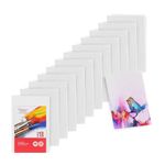 Artlicious Canvases for Painting - Pack of 12, 4 x 6 Inch Blank White Canvas Boards - 100% Cotton Art Panels for Oil, Acrylic & Watercolor Paint