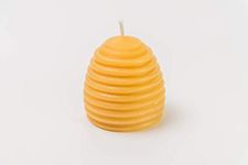 Beehive Beeswax Candle - 2.3x2.6" - 100% Pure Beeswax, hand-poured, family-run & Made In Canada - by Gammy's Beezwax Candles