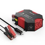 BESTEK 400W Car Power Inverter DC 12V to AC 110V Car Plug Inverter Adapter Power Converter with 4 USB Charging Ports and 2 AC Outlets Car Charger, ETL Listed