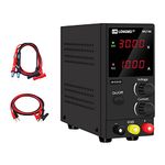 LOGNWEI ® DC Power Supply Variable 30V 10A Bench Power Supply 4-Digital LED Display ，Variable Power Supply for DIY, Electroplating kit，Lab Power Supply with 2 Sets Bench Power Supply Leads