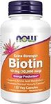 Now Biotin 10,000mcg 120vcap, Packaging may vary