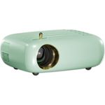 WZATCO Pixel Plus | Portable LED Projector | Native 720p Full HD 1080P Support | Electronic Keystone | Power via Powerbank | 3900 Lumens | 176" Max Screen | Home & Outdoor Cinema | Bluetooth | Green