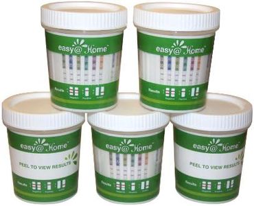 5 Pack Easy@Home 14 Panel Instant Drug Test Cup Kit With 3 Adulterations And Temperature Strips, Testing 14 Drugs BUP,THC,OPI 2000,AMP,BAR,BZO,COC,MET,MDMA,MTD,OXY,PCP,PPX,TCA-#ECDOA-1144A3 (5 Tests)