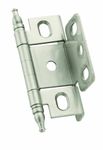 Amerock | Cabinet Hinge | 3/4 inch (19 mm) Door Thickness Hinge | Satin Nickel | 1 Pack | Non Self-Closing Hinge | Full Wrap Hinge | Cabinet Door Hinge