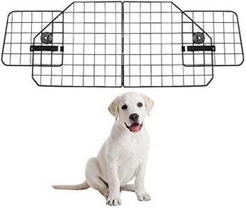 Dog Car Barriers—Heavy Duty Adjustable Wire Pet Cars Barrier with Front Seat Mesh in Black—Safety Travel Dividers Fence for Vehicles, SUV, Cars