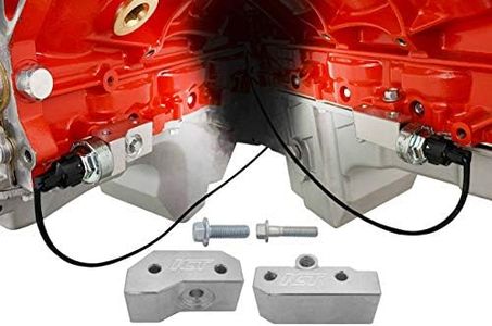 ICT Billet LS Gen III Knock Sensor Relocation Brackets Billet Aluminum Compatible with GM LS Gen 3 Engines LS1 LM7 LR4 LQ4 LS6 L59 LQ9 LM4 551216-KN30