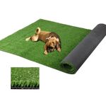 SUWUYUE Artificial Grass, 4FT x 6FT 0.4" Pile Height 10mm Synthetic Garden Grass Lawn Rug, Soft Astroturf Mat for Pets, Drainage Holes, Faux Grass Carpet for Party Wedding