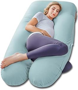 Meiz Pregnancy Pillow, Cooling Pregnancy Pillows for Sleeping, Maternity Pillow for Pregnant Women, Pregnancy Body Pillow with Cooling Jersey Cover, Green