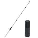 campMax 12ft Extension Pole for High Ceilings, Lightweight Durable Aluminum Alloy Telescopic Pole for Window Cleaning Paint Roller （Pole Only）