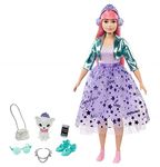 Barbie Princess Adventure Doll in Princess Fashion with Pet Puppy, 2 Pairs of Shoes, Tiara and 4 Accessories, for 3 to 7 Year Olds - GML76