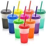 FIEKEICC Color Changing Cups with L