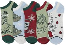 Bioworld Grinch Tonal Colors Adult Ankle Socks (Pack of 5)