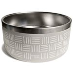 CROXTON & CO. Stainless Steel Pet Bowl for Dogs & Cats | Insulated Food Bowls for Dog Cat | No Tip No Slip | Non-Slip Rubber Base | Dishwasher Safe | Medium (4 Cups)