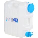 REDCAMP 4 Gallon Portable Water Container with Spigot for Camping (18.5L)