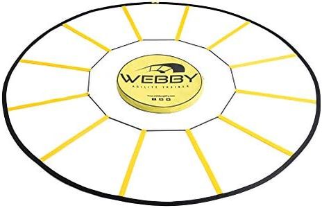 Webby Agility Trainer – Circle Speed and Agility Ladder for High Intensity Footwork Drills and Skills – A Circular Piece of Training Equipment That Changes The Way You Move