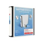 Staples 2-inch 3-Ring Better Binder, White, 2/Pack (ST55873-CCVS)