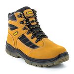 DEWALT Harwich Men's Waterproof, Steel Safety Toe, S3 Work Boot - Incl Free Pair of DEWALT Socks, Honey, UK9