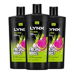 Lynx Shower Gel 12 Hours of Long Lasting Refreshing Fragrance Body Wash with Plant-Based Moisturisers for Men XXXL Size Body Cleanser for Naturally Soft Skin, 700ml (Epic Fresh, Buy 3)