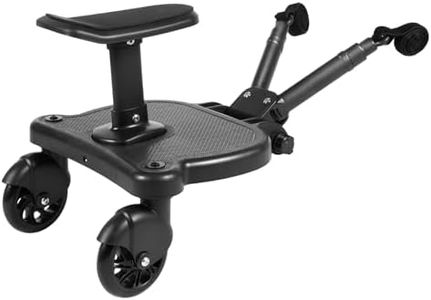 Tabla de cochecito con asiento, tabla para cochecito de bebé, para todos los cochecitos, con organizador y correa para colgar, para niños de 3 a 7 años, carga máxima de 25 kg