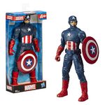 MARVEL Avengers Captain America 9.5-inch Scale Action Figure Toy, Comics-Inspired Design, for Ages 4 and Up