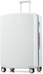 Hanke 28 Inch Luggage PC Hard Shell Suitcases with Wheels, TSA Approved Luggage Hardside Checked Large Luggage Lighweight Luggage Bag for Travel(Smoke White)