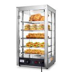 WeChef 5-Tier 15" Commercial Food Warmer 600W Countertop Catering Pizza Display Case for Food Truck Food Tent Fast Food Restaurant