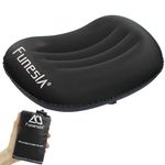 Funesla Camping Pillow Inflatable, Compressible, Lightweight Inflatable Pillows for Camping, Small Inflatable Travel Camping Pillow for Adults Kids, Backpacking, Hiking, Beach-Black