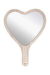 Victor Mirrors Heart-Shaped Travel Handheld Mirror 6.25x 9Inch, Cosmetic Hand Mirror with Handle for Women - Small Size