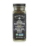 Watkins Gourmet Organic Spice Jar, Ground Black Pepper, Non-GMO, Kosher, 80 g