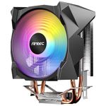 Antec A30 Neo ARGB Tower Air Cooler/Heatsink For CPU With 90mm ARGB Fan, Comes With 2 Direct Touch Copper Heat Pipes Aluminium Heatsink Fins for Efficient Cooling, Supports Intel & AMD Sockets