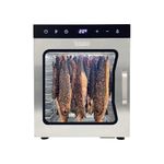 Biltong Food Dehydrator and Drying Cabinet, 10 Tray Capacity, with Full Temperature Control, for Meat, Vegetables and Fruits, Silver (800w)