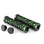 ROCKBROS Bicycle Handlebar Grips Aluminum Alloy Double Lock-on Bike Grips Anti-slip Lightweight Handlebar Grips for MTB Road Bike 5 Colors