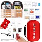 Portable first aid kit, ideal for car, home, office, travelling and outdoor camping use (173PCS)