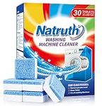 NATRUTH Washing Machine Cleaner 30 Pack,Triple Decontamination Remover with Natural Formula,Deep Cleaning Tablets For HE Front Loader & Top Load Washer