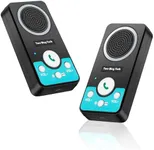 VJANW Intercoms Wireless for Home, 2 Way Audio Hands-Free Long Range Wireless Intercom System, 4 Ringtones 8 Volume Levels, Up to 10 Days Standby Intercom Syetem for House, Office, Classroom, Black